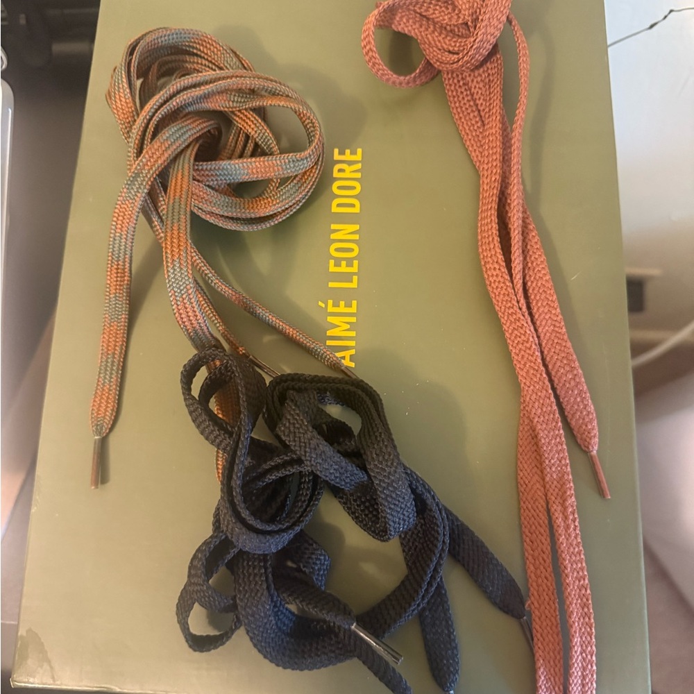 Aime Leon Dore Men's Brown and Green Sneakers - Picture 6 of 6